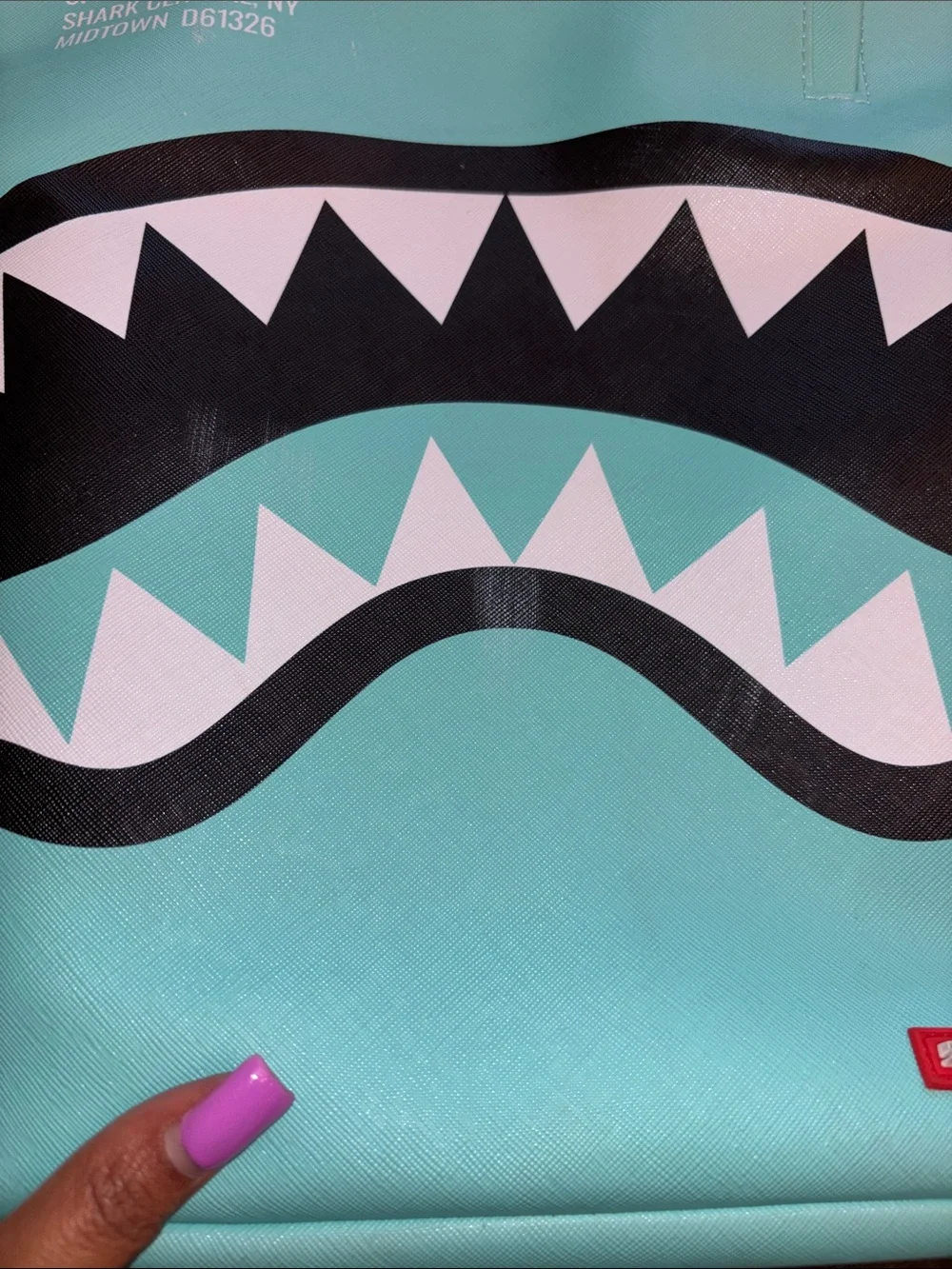 Sprayground Mint Shark Backpack - Picture 7 of 11